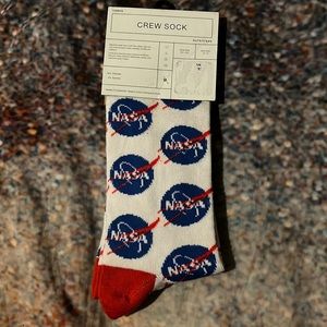 NASA All Over Logo Print Socks by Urban Outfitters